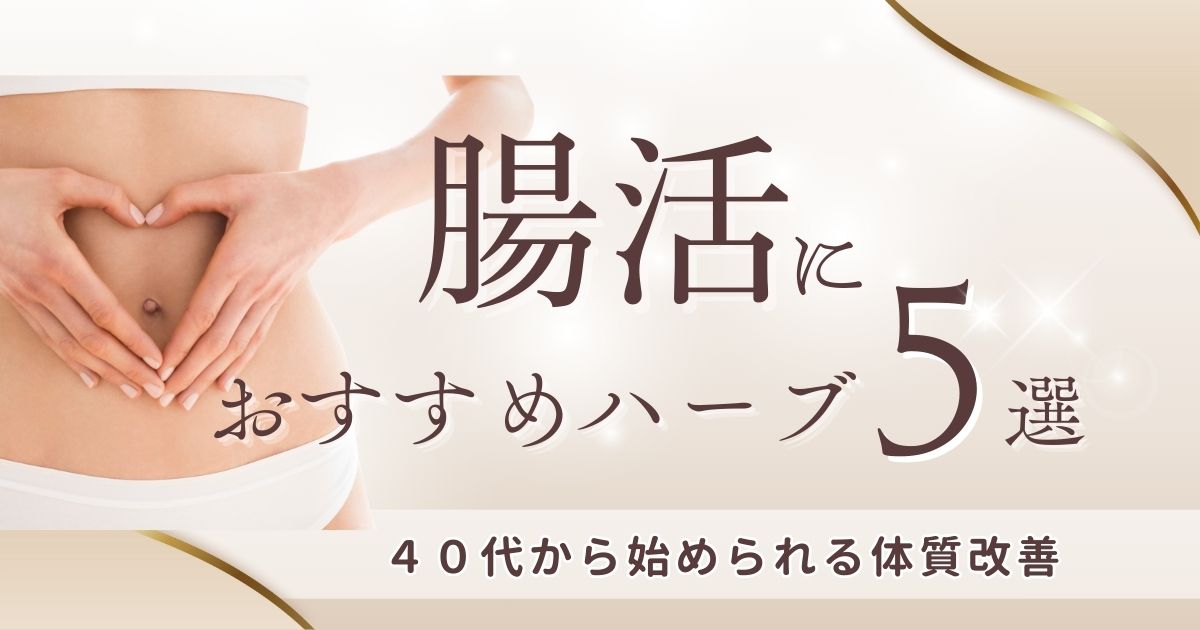 腸活におすすめのハーブ5選｜40代から始める体質改善