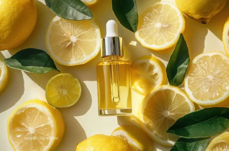 レモンの精油の写真｜自律神経を整える朝のアロマルーティン｜呼吸・光・香りの整え方