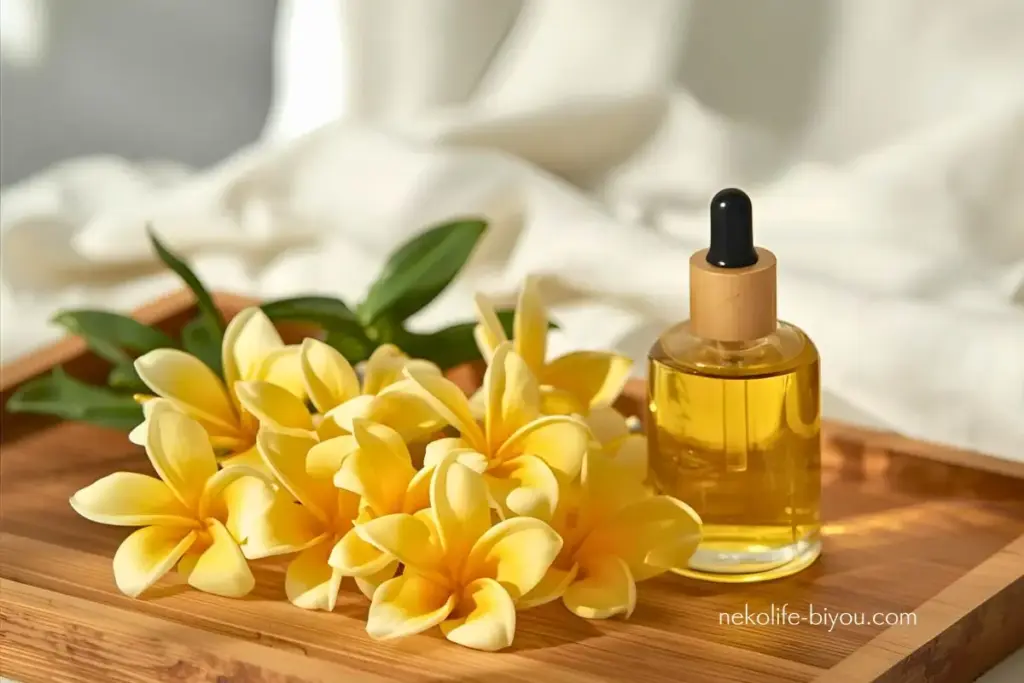 ネロリの精油ボトルの写真｜ネロリ精油の効果と使い方｜不安をほどき、心をやわらかく整える夜の香り